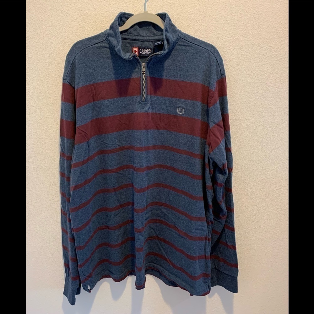 Chaps Men’s Long Sleeve Quarter Zip Pullover XXL​​​​​​​​​​​​​​​​​​​​​​​